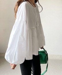 DHOLIC（ディーホリック）の「ギャザーブラウス（シャツ/ブラウス）」