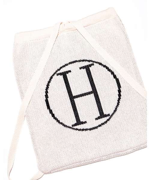 A.D.G(エーディージー)の「"H" Logo Knit Knapsack (off white)(バックパック/リュック・レディース・ホワイト・FREE)」の7枚目の写真