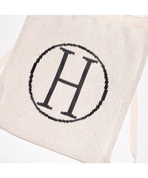 A.D.G(エーディージー)の「"H" Logo Knit Knapsack (off white)(バックパック/リュック・レディース・ホワイト・FREE)」の9枚目の写真