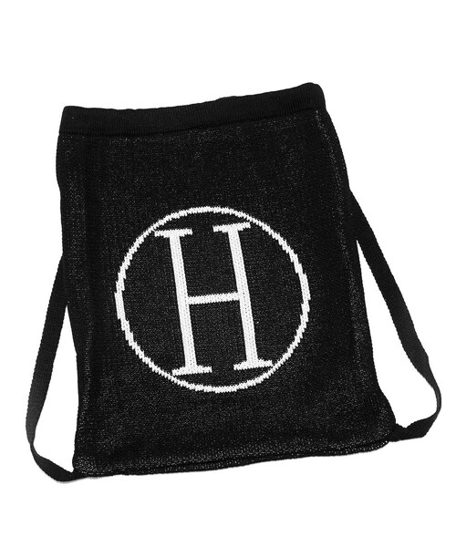 A.D.G(エーディージー)の「"H" Logo Knit Knapsack (black)(バックパック/リュック・レディース・ブラック・FREE)」の8枚目の写真