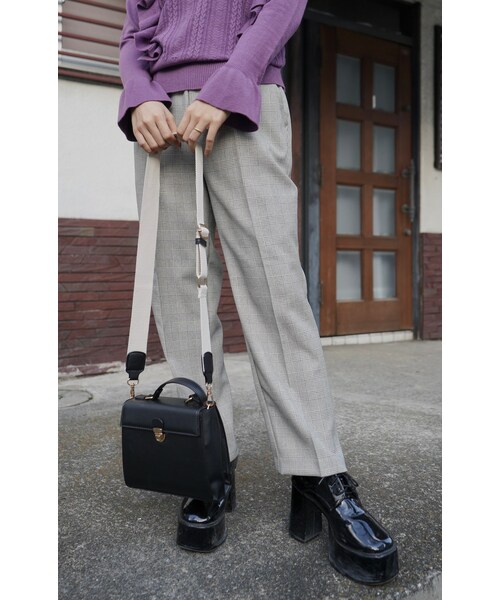 A.D.G(エーディージー)の「Gun Club Check Easy Tapered Pants (beige)(スラックス・レディース・ベージュ・FREE)」の2枚目の写真