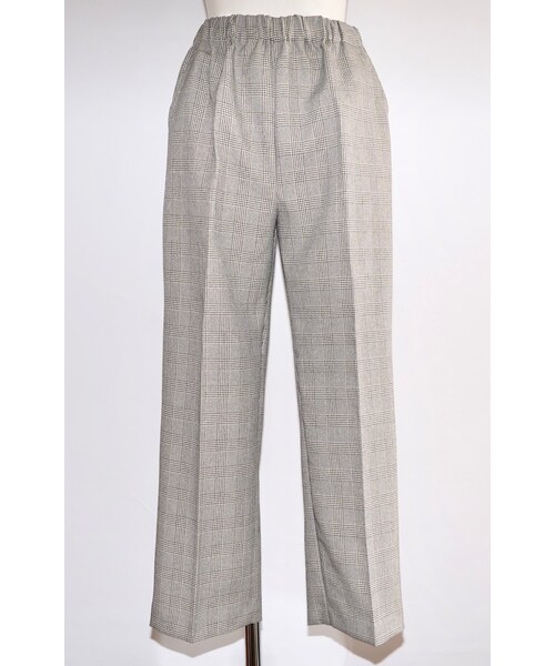A.D.G(エーディージー)の「Gun Club Check Easy Tapered Pants (beige)(スラックス・レディース・ベージュ・FREE)」の6枚目の写真