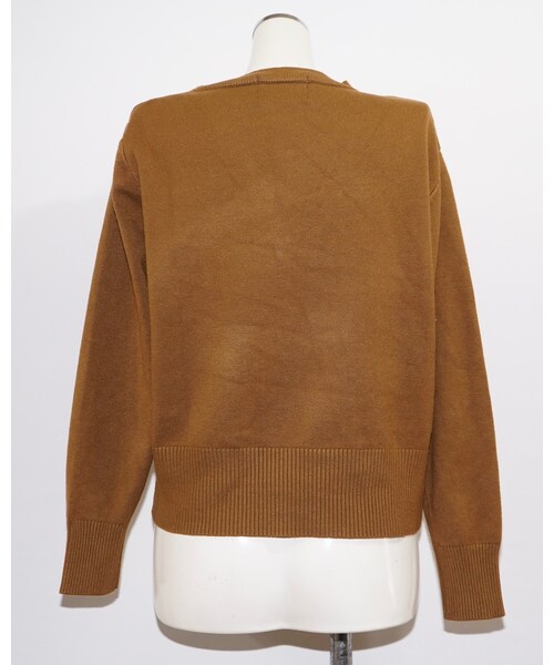 A.D.G（エーディージー）の「Diagonal Button Design Knit （light brown)（ニット/セーター・レディース・ブラウン・FREE）」の8枚目の写真