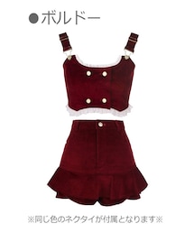 Bobon21 | コーデュロイ制服風ベスト×ショーパンSETUP-全３色-(ベスト)