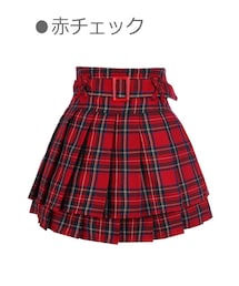 Bobon21 | Kpopダブルプリーツキュロットスカート-全２色-(スカート)