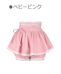 Bobon21 | もこラインフレアキュロットスカート-全２色-(スカート)