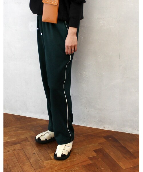 L'Ancre（アンカー）の「L'Ancre (アンカー）ラインイージーパンツ（スラックス・レディース・ピンク/グリーン・Free）」の2枚目の写真