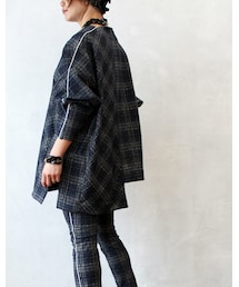 L'Ancre | L'Ancre (アンカー)ライトチェックトップス(ニット/セーター)