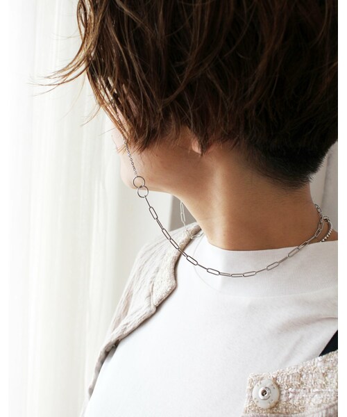 L'Ancre(アンカー)の「L'Ancre (アンカー)MIXチェーングララスコード:SV(サングラス・レディース・シルバー・Free)」の1枚目の写真