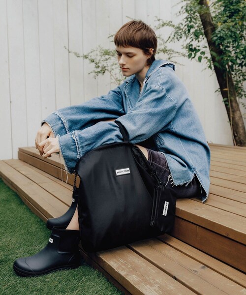 ADAM ET ROPE'(アダムエロペ)の「【HUNTER for ADAM ET ROPE'】 別注 ORIGINAL NEOPRENE CHELSEA BOOT(レインシューズ・レディース・ブラック・23/24/25)」の9枚目の写真