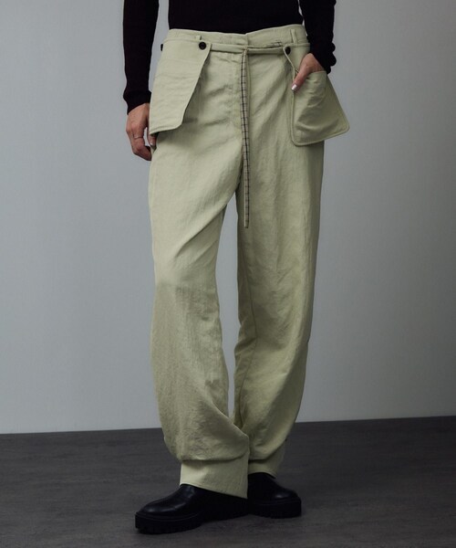 【J´aDoRe・店舗限定】【MAISON EENK（メゾン インク）】ベルトつきストレートパンツ