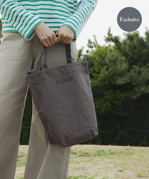 URBAN RESEARCH DOORS(アーバンリサーチドアーズ)の「『別注』L.L.Bean×DOORS Shoulder Strap Tote M(ショルダーバッグ・レディース・Natural/Black/CarbonGray・one)」の2枚目の写真