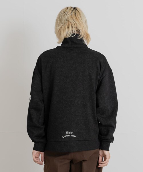 THE GOODLAND MARKET（ザグッドランドマーケット）の「TONY　LA turtle neck fleece SWEAT（スウェット・メンズ・BLK/GRY・M/L）」の5枚目の写真