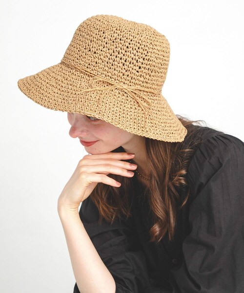 URBAN RESEARCH Sonny Label（アーバンリサーチサニーレーベル）の「折り畳みペーパーハット（ハット・レディース・キャメル/ベージュ・one）」の17枚目の写真