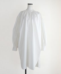 Marient | プレーンギャザータイプライターOP(シャツワンピース)