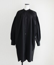 Marient | プレーンギャザータイプライターOP(シャツワンピース)