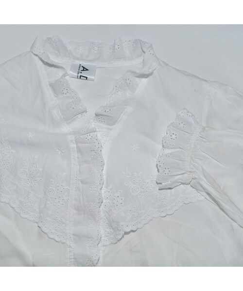 A.D.G（エーディージー）の「Cutwork Cotton Lace Blouse (white)（シャツ/ブラウス・レディース・ホワイト・FREE）」の8枚目の写真