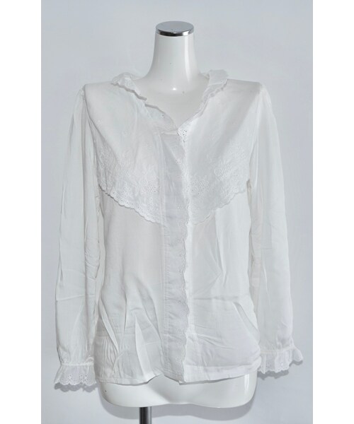 A.D.G（エーディージー）の「Cutwork Cotton Lace Blouse (white)（シャツ/ブラウス・レディース・ホワイト・FREE）」の9枚目の写真