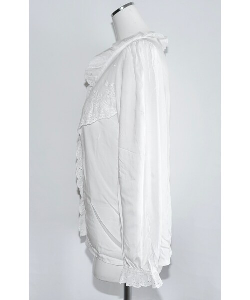 A.D.G（エーディージー）の「Cutwork Cotton Lace Blouse (white)（シャツ/ブラウス・レディース・ホワイト・FREE）」の10枚目の写真