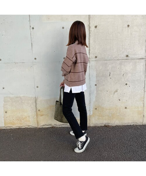 copine(コピン)の「裏起毛ストレッチブラックスキニーデニム(3size)(デニムパンツ・レディース・ブラック・S/M/L)」の3枚目の写真