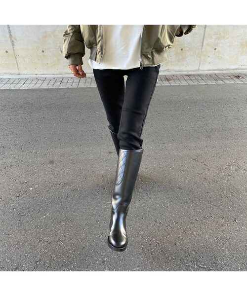copine(コピン)の「裏起毛ストレッチブラックスキニーデニム(3size)(デニムパンツ・レディース・ブラック・S/M/L)」の5枚目の写真