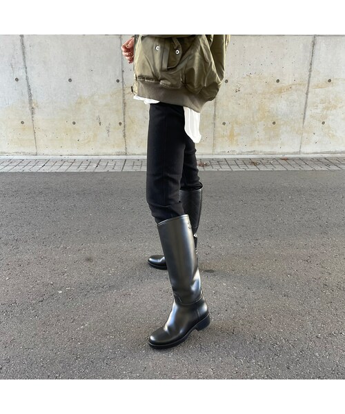 copine(コピン)の「裏起毛ストレッチブラックスキニーデニム(3size)(デニムパンツ・レディース・ブラック・S/M/L)」の6枚目の写真