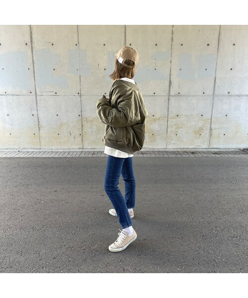 copine(コピン)の「裏起毛ストレッチスキニーデニム(3size)(デニムパンツ・レディース・ブルー・S/M/L)」の3枚目の写真