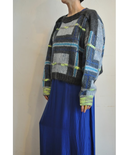 EN'DAY（エンディ）の「2wayチェックニット（ニット/セーター）」 - WEAR