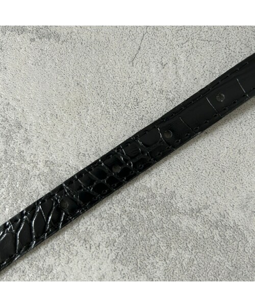 copine（コピン）の「オーバルバックル細ベルト（ベルト・レディース・ブラック・F）」の4枚目の写真