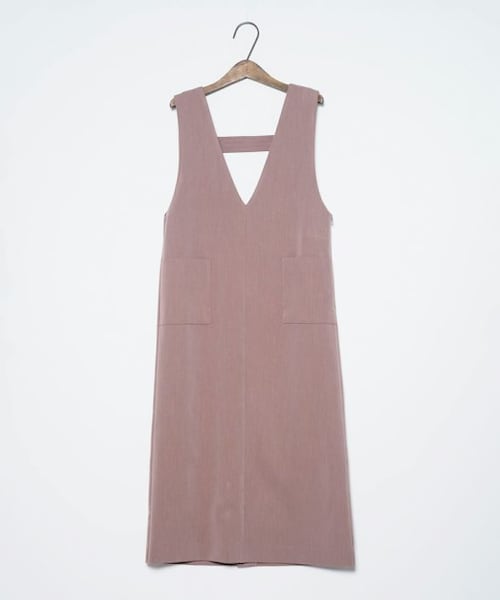 Crisp（クリスプ）の「バックストラップジャンパースカート[c2R3148]（スカート・レディース・ブラック/ネイビー/ピンク・FREE）」の6枚目の写真