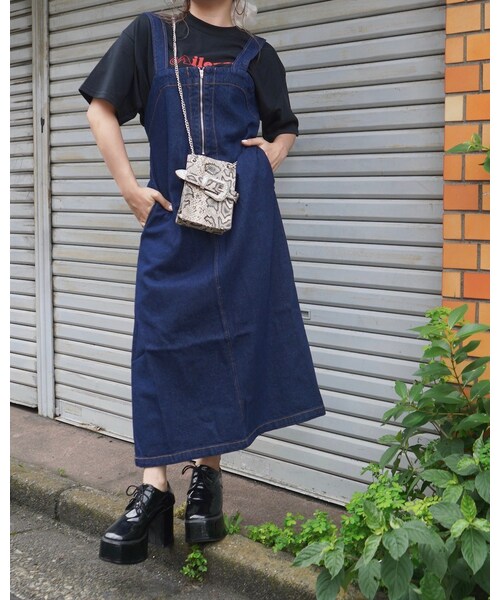 A.D.G（エーディージー）の「"A.D.G" BM-LOGO BIG TEE (black)（Tシャツ/カットソー・レディース・ブラック・FREE）」の2枚目の写真