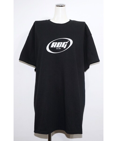 A.D.G（エーディージー）の「ADG OVAL LOGO BIG TEE(black-silver logo)（Tシャツ/カットソー・レディース・ブラック・FREE）」の6枚目の写真