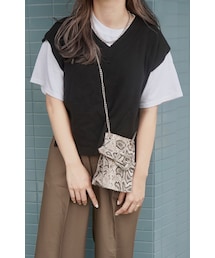 Basic V-neck Knit Vest (black)