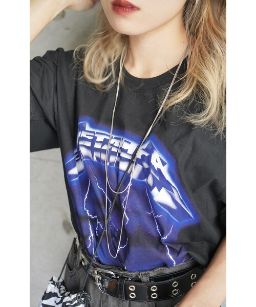 A.D.G（エーディージー）の「Double Snake Chain Long Necklace (silver)（ネックレス・レディース・シルバー・FREE）」の4枚目の写真