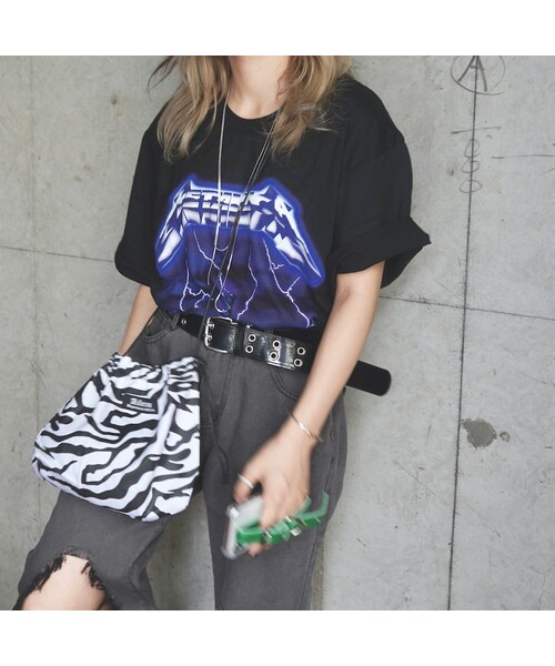 A.D.G（エーディージー）の「Double Snake Chain Long Necklace (silver)（ネックレス・レディース・シルバー・FREE）」の5枚目の写真
