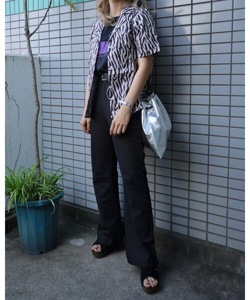 A.D.G(エーディージー)の「Linen Black Flare Pants(その他パンツ・レディース・ブラック・FREE)」の3枚目の写真