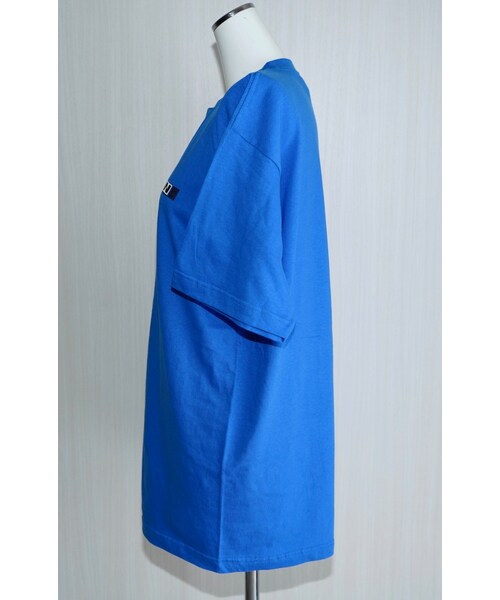 A.D.G（エーディージー）の「ADG SLASH BOX LOGO T-SHIRTS（blue）（Tシャツ/カットソー・レディース・ブルー・FREE）」の12枚目の写真