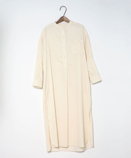 Crisp（クリスプ）の「コーデュロイシャツワンピース[c2R3153]（シャツワンピース・レディース・グリーン/アイボリー・FREE）」の3枚目の写真