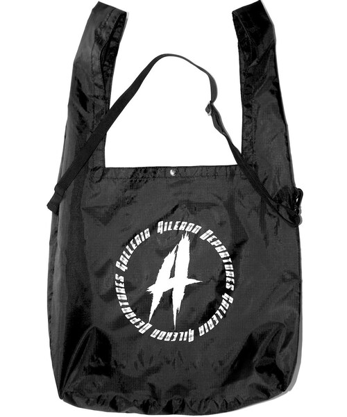 A.D.G(エーディージー)の「ADG SCRATCH CIRCLE LOGO NYLON 2WAY BAG(トートバッグ・レディース・ブラック・FREE)」の1枚目の写真