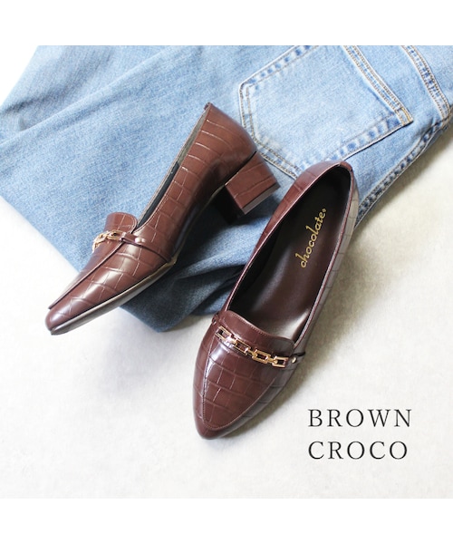 Shoe Fantasy（シューファンタジー）の「アーモンドトゥ ビット ローファー（ローファー・レディース・グレースエード/ブラック/ブラウンクロコ・22.0~25.0cm）」の3枚目の写真