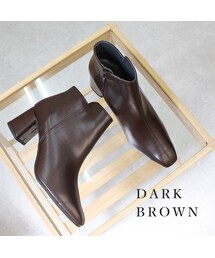 Shoe Fantasy | 晴雨兼用　スクエアトゥ ショートブーツ(ブーツ)