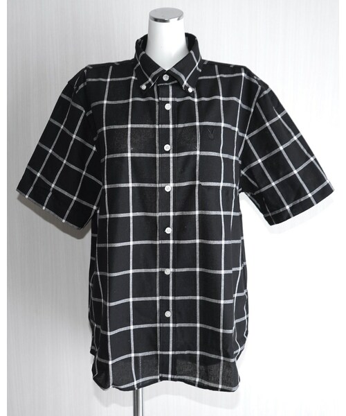 A.D.G(エーディージー)の「"PLAY BOY" S/S CHECK BOX SHIRTS (black)(シャツ/ブラウス・レディース・ブラック・FREE)」の4枚目の写真