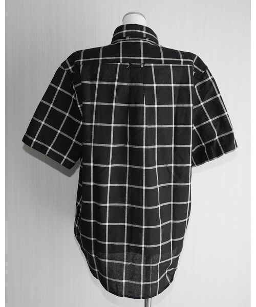 A.D.G(エーディージー)の「"PLAY BOY" S/S CHECK BOX SHIRTS (black)(シャツ/ブラウス・レディース・ブラック・FREE)」の5枚目の写真