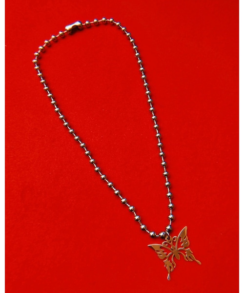 A.D.G(エーディージー)の「Butterfly Motif Silver Necklace(ネックレス・レディース・シルバー・FREE)」の1枚目の写真