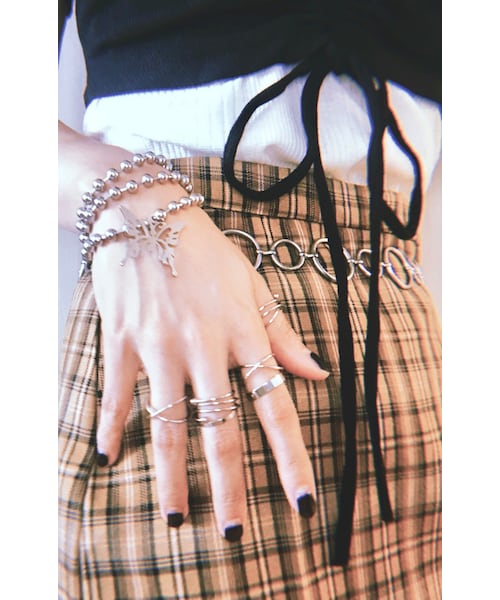 A.D.G(エーディージー)の「Butterfly Motif Silver Necklace(ネックレス・レディース・シルバー・FREE)」の5枚目の写真