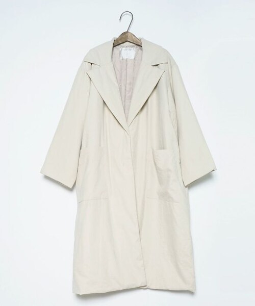 Crisp（クリスプ）の「パディングチェスターコート[c8wg3102]（チェスターコート・レディース・ベージュ/カーキ・FREE）」の3枚目の写真