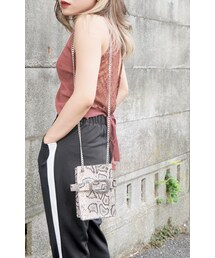 A.D.G | Back Lace No-Sleeve Tops (terracotta)(タンクトップ)