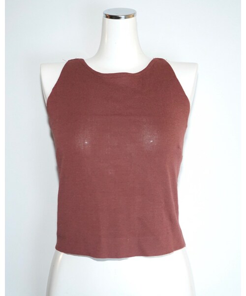A.D.G(エーディージー)の「Back Lace No-Sleeve Tops (terracotta)(タンクトップ・レディース・ブラウン・FREE)」の9枚目の写真
