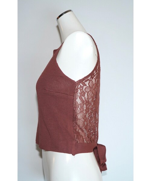 A.D.G(エーディージー)の「Back Lace No-Sleeve Tops (terracotta)(タンクトップ・レディース・ブラウン・FREE)」の10枚目の写真
