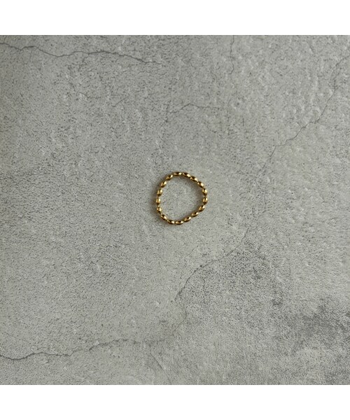 copine（コピン）の「OVAL CHAIN RING(2color)（リング・レディース・シルバー/ゴールド・約11号）」の2枚目の写真